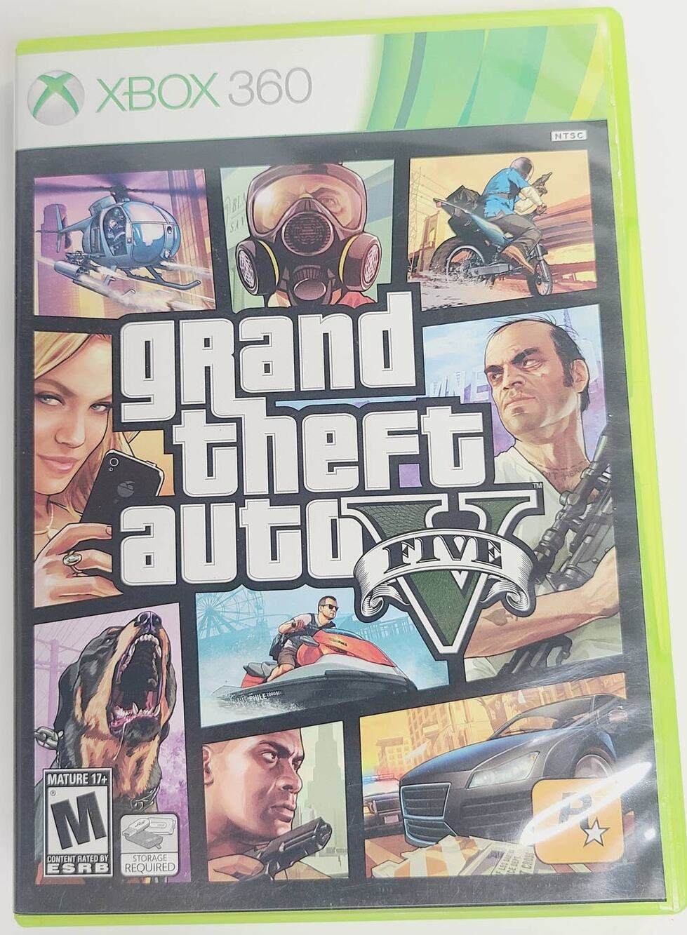 Grand Theft Auto V Five XBOX Live Video Game 2013 TESTED w/Booklet & Poster